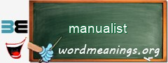 WordMeaning blackboard for manualist